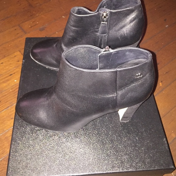 Chanel leather boot