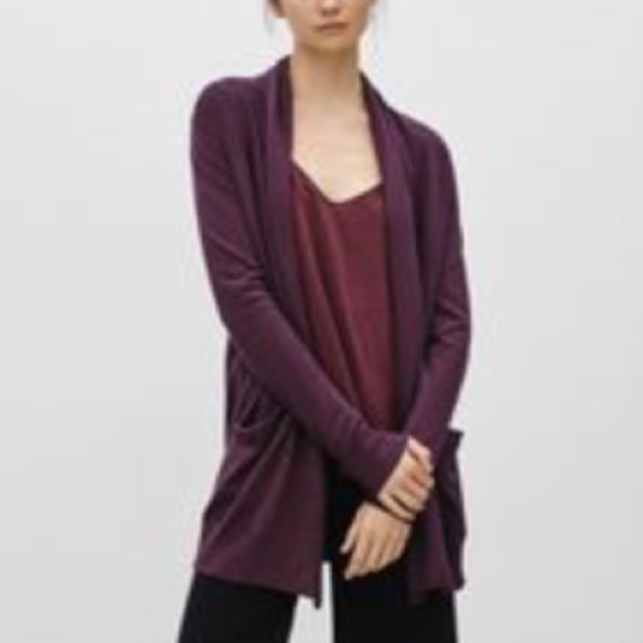 Aritzia wilfred silk cashmere cardigan