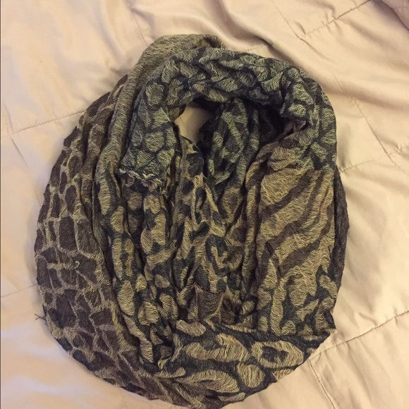 Multi animal print infinity scarf