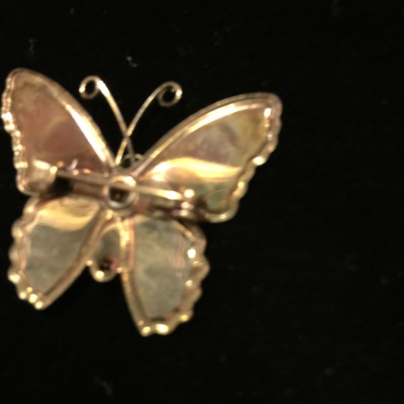 Vintage 70s butterfly pin. - Picture 3 of 3