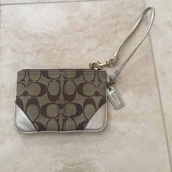 Gently used coach wristlet