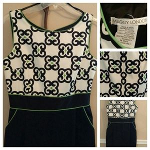 [Maggy London] Gorgeous Geometric Sheath Dress