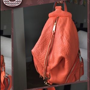 Rebecca Minkoff Julian backpack in orange leather