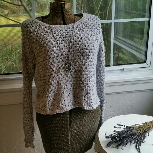 Light grey knit sweater
