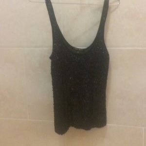 Black sequenced shirt