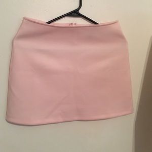 Pink mini skirt