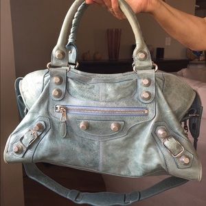 SOLD Authentic Balenciaga Agneau giant city bag