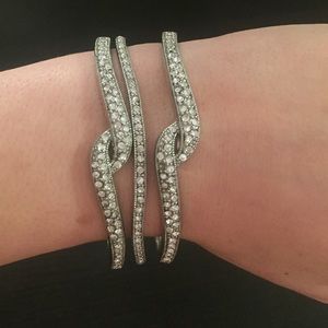 Monet Silver bangles