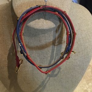Set of 2 Stella & Dot Hudson bracelets red & blue