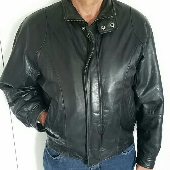 men's insulated leather jacket