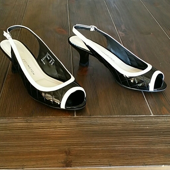 Covington Peep Toe Heels Size 8 1/2 W