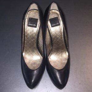 Dolce Vita Black Leather Heels