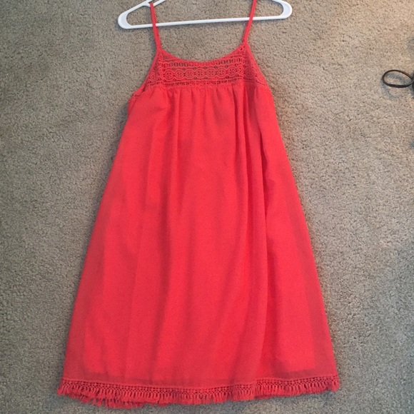 Orange sun dress