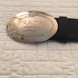 Prada leather belt