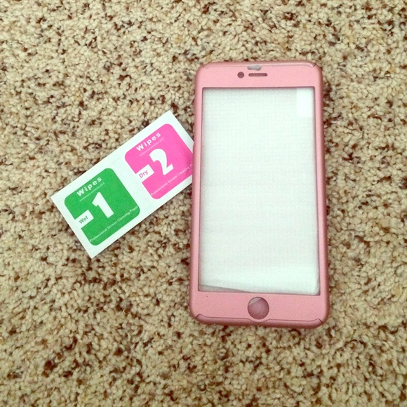 iPhone 6/6s Plus Full Body Case w/ Tempered Glass
