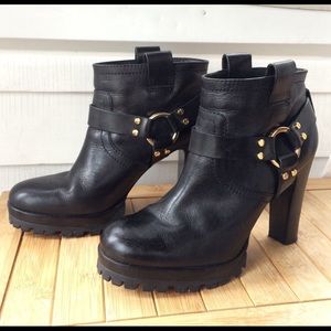 Tory Burch Rena motorcycle boots, size 10.5