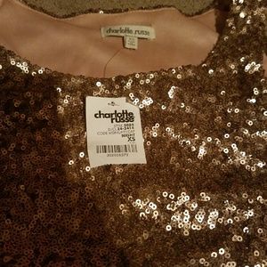 Golden sequins dress