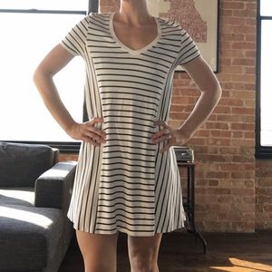 Zara striped swing dress