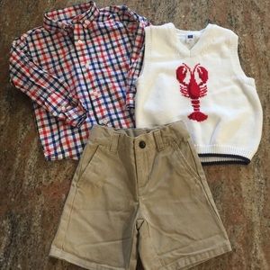 Janie and jack boys lobster outfit
