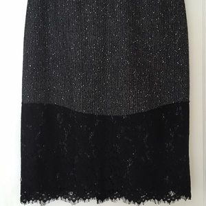 J.Crew Grey tweed pencil skirt, Size 12