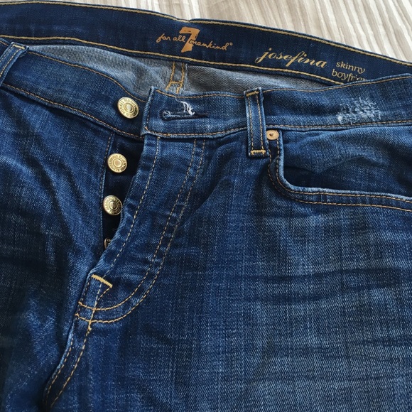 7 For All Mankind Skinny Boyfriend Jeans 28
