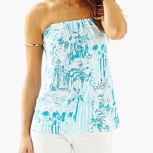 SOLD NWT Lilly Pulitzer Tyra strapless tube top 🌴