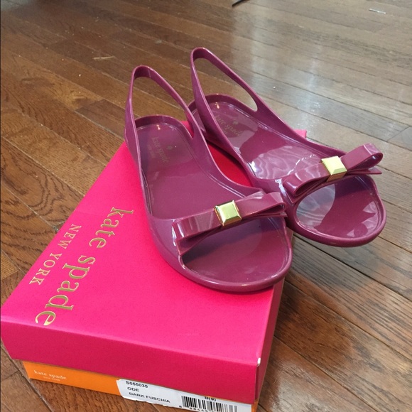 kate spade Shoes - Dark Fuchsia Kate Spade Flats (New In Box)
