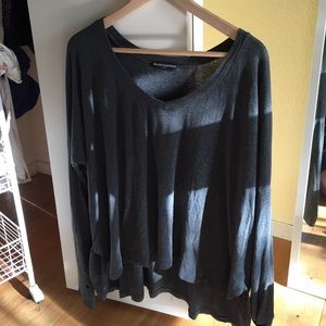Grey long sleeved brandy top