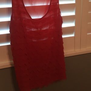 Frill tank blouse