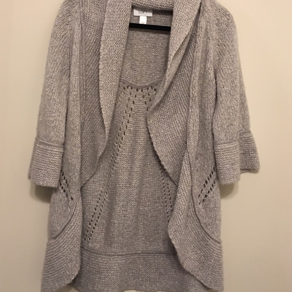 Light gray Loft Cardigan M