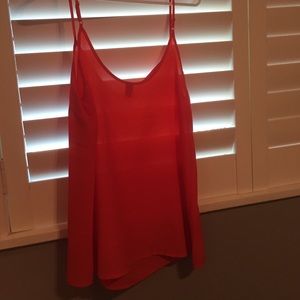Orange blouse tank