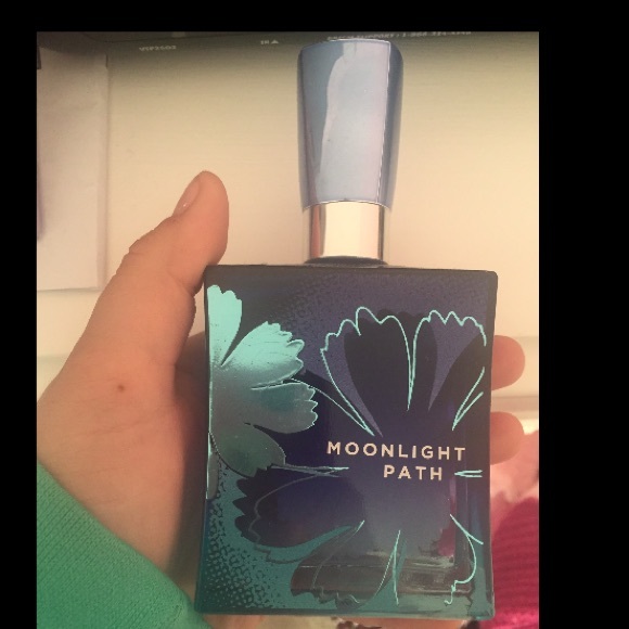 New glass bottle of moonlight path