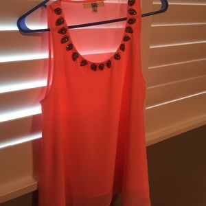 Embellished coral tank