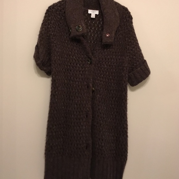 Ann Taylor Loft Lon brown sweater SZ MP