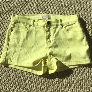 NWOT forever 21 yellow shorts