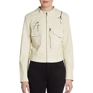 Members Only Perforated Cropped Jacket