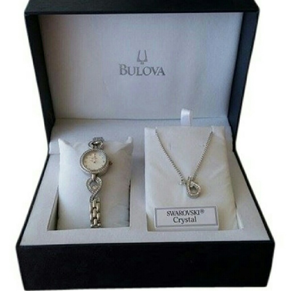 Women's Crystal Watch + Matching Pendant Swarovski