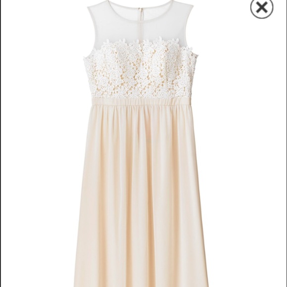 CHI CHI IVY LACE TRIM MAXI DRESS