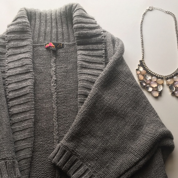 Cocoon wrap sweater