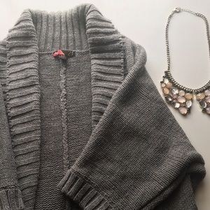 Cocoon wrap sweater