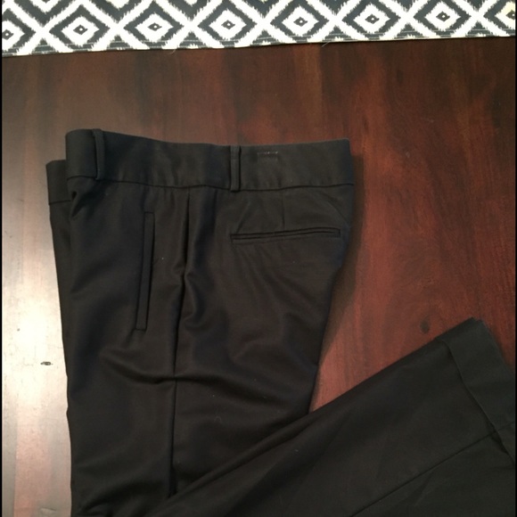 Banana Republic black cuffed trousers.