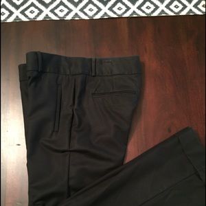 Banana Republic black cuffed trousers.