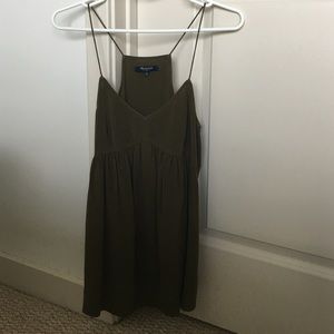 Madewell 100% silk peplum top medium