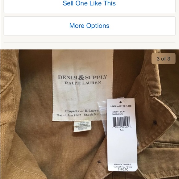 Ralph Lauren boat scene barn jacket Xs Nwt - Picture 3 of 3