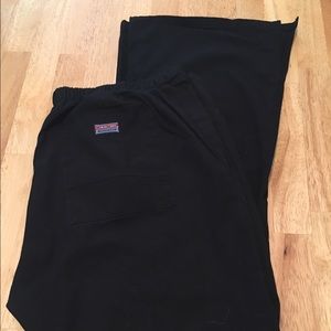 Size Small petite black Cherokee scrub pants.