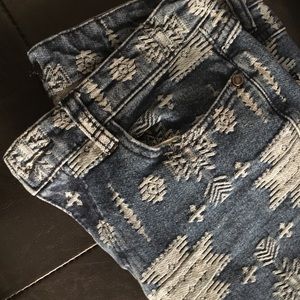 Tribal Print Skinny Jeans from Forever 21
