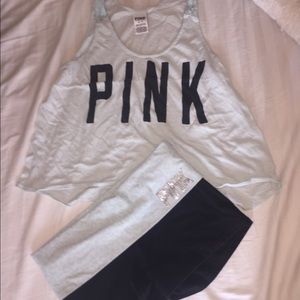 Pink yoga set