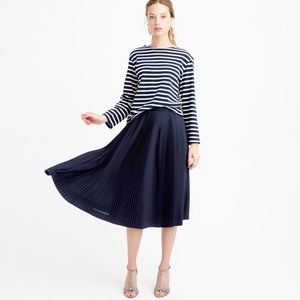 J.Crew Micro-pleated midi skirt