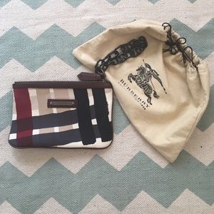 Burberry multicolored wristlet
