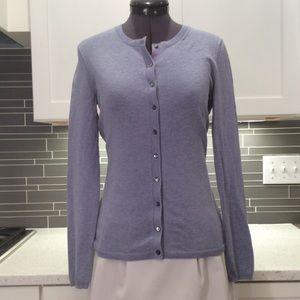 Heather blue cardigan